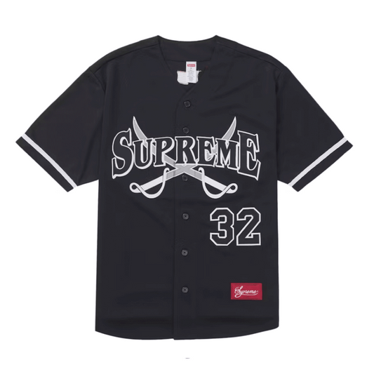 Supreme Swords Baseball Jersey Black