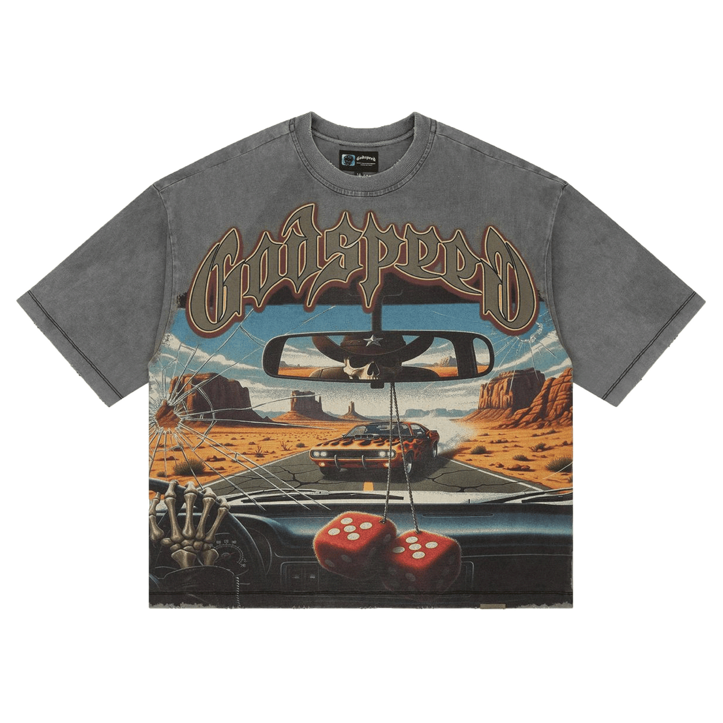 GODSPEED ON THE RUN II T-Shirt Grey