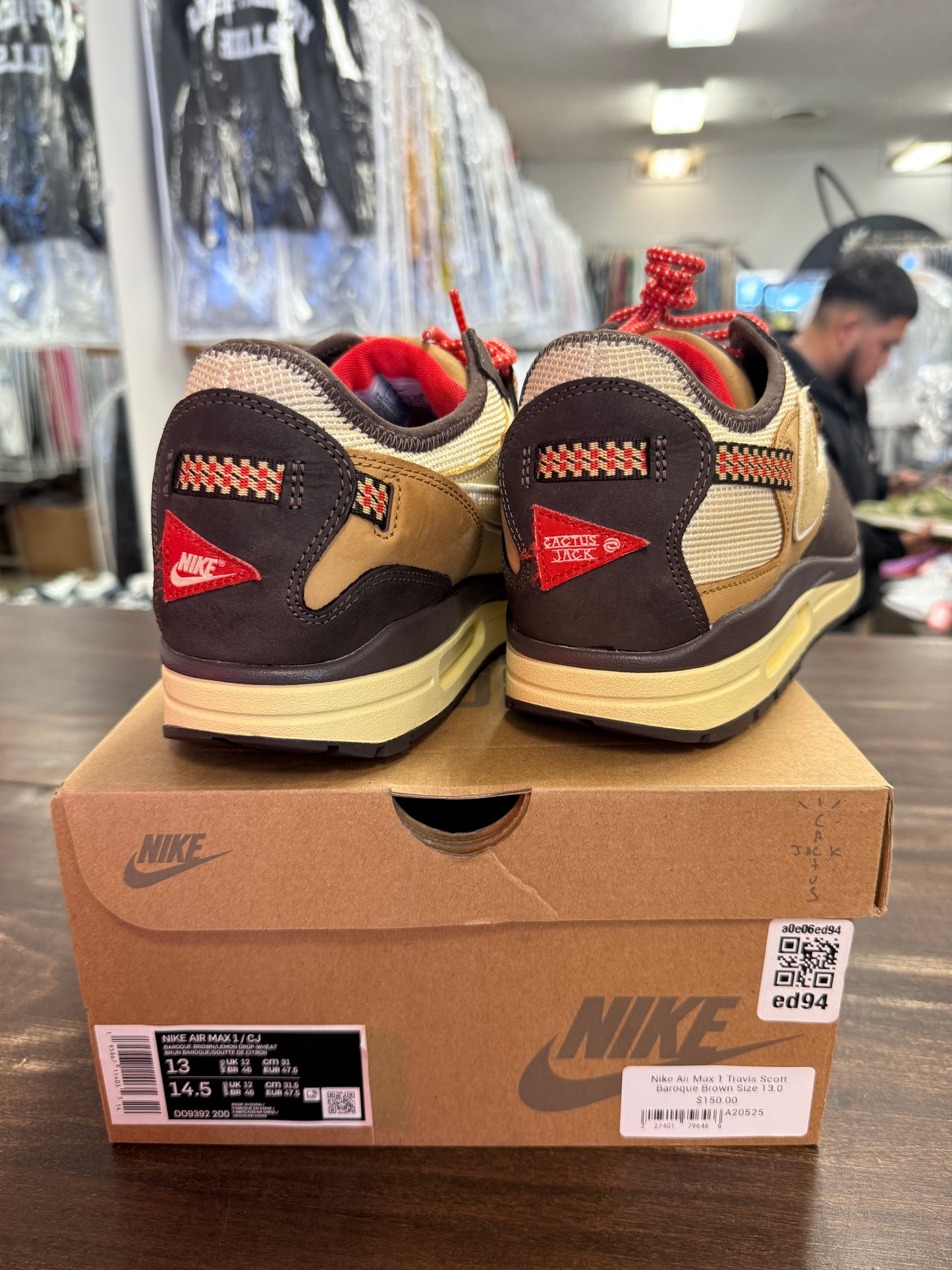 Nike Air Max 1 Travis Scott Baroque Brown