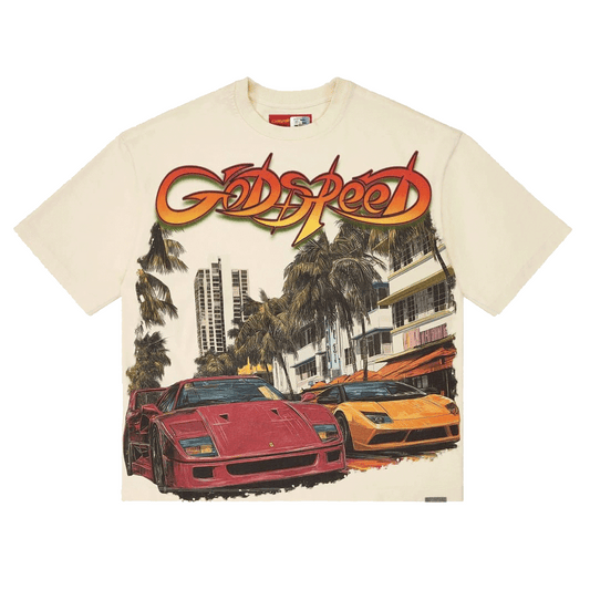 GodSpeed South Beach Drive T-Shirt Bone