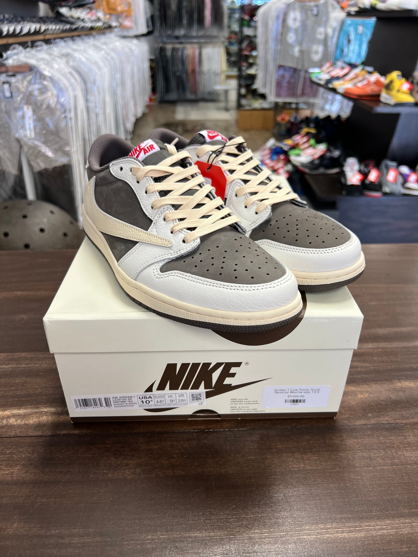 Jordan 1 Retro Low OG SP Travis Scott Reverse Mocha