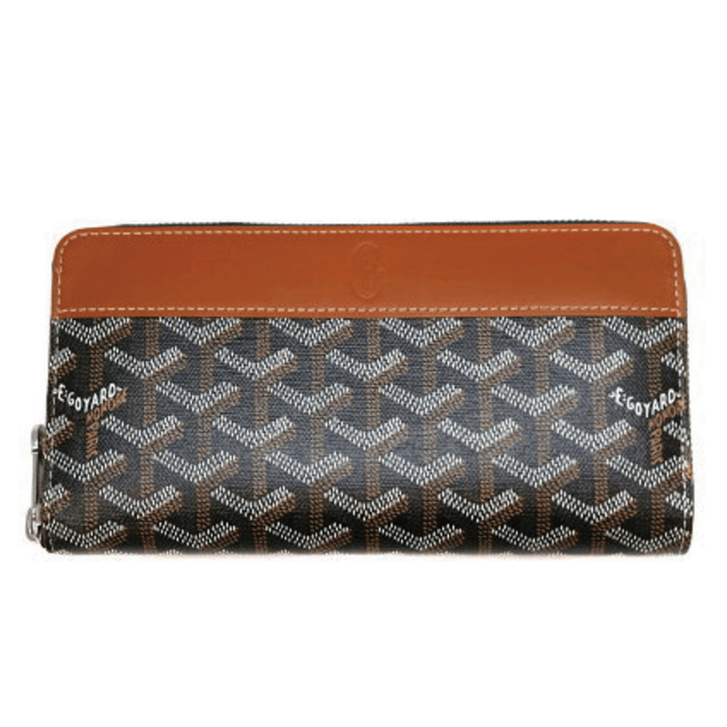 Goyard Round Zipper Long Wallet Matignon Zip Gm Heliborne Black Brown