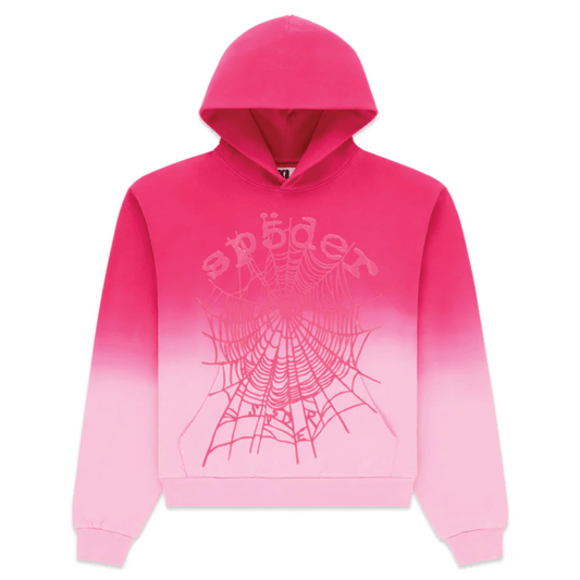 SP5DER OG WEB OMBRE HOODIE pink