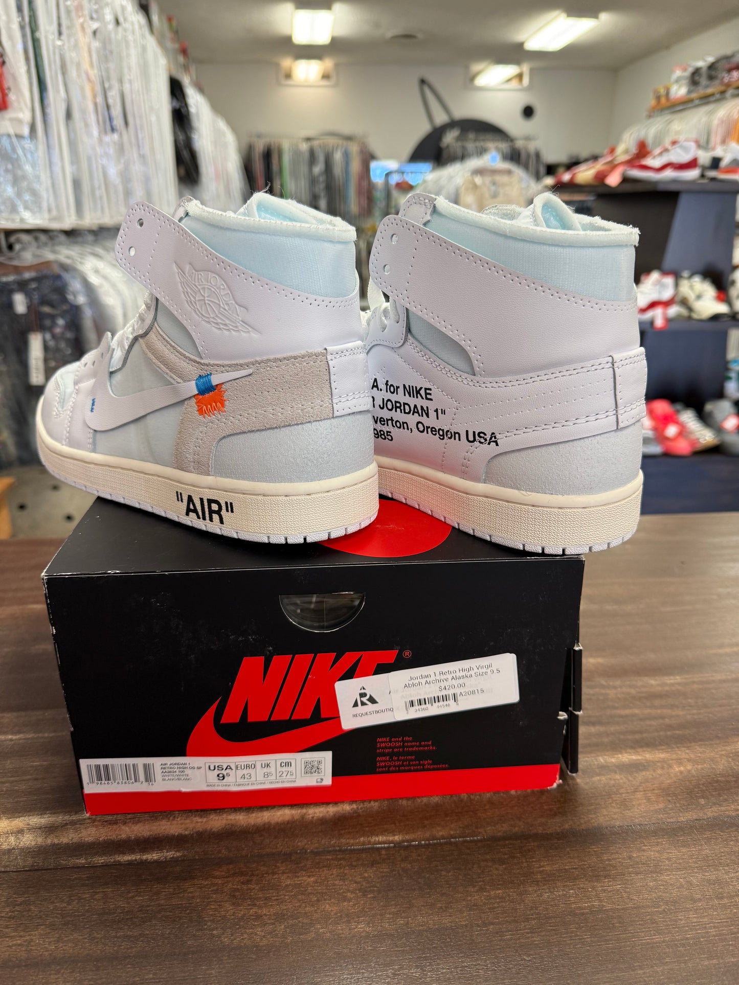 Jordan 1 Retro High Virgil Abloh Archive Alaska