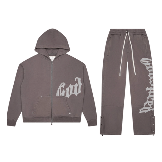 GodSpeed OG Logo Sweatsuit V2 Stone Grey