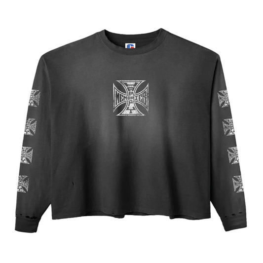 HMDD Biker Long Sleeve Tee Black