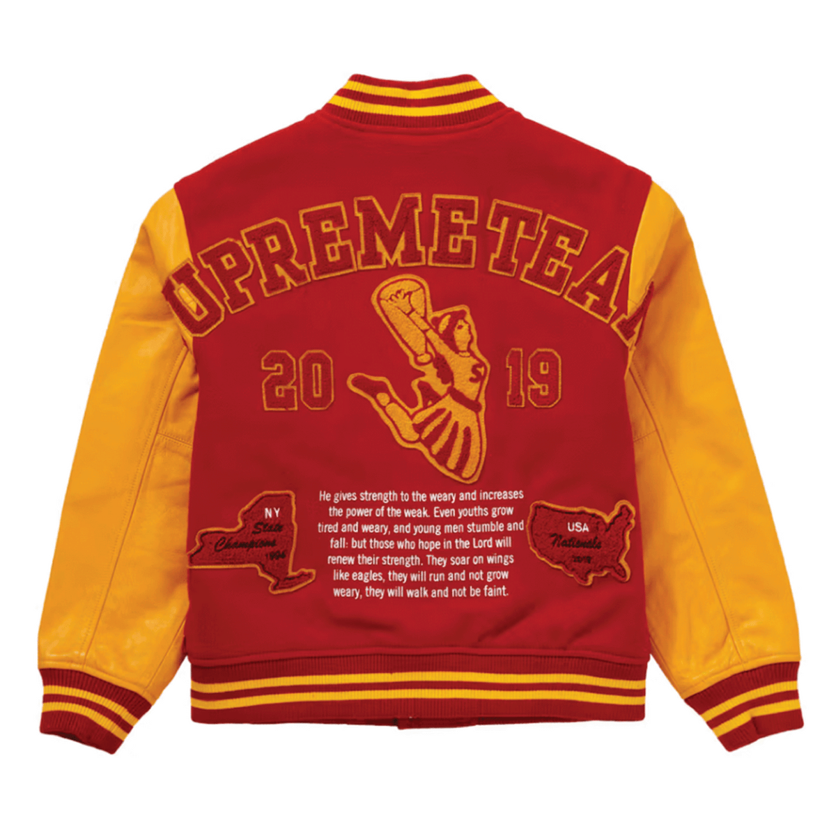 Supreme Team Varsity Jacket Red