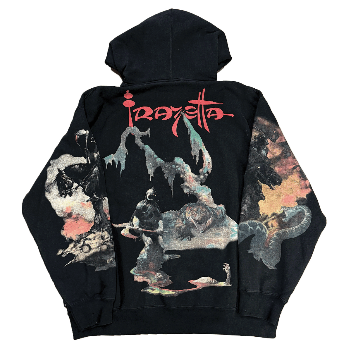Supreme Frazetta Zip Up Hooded Sweatshirt Black