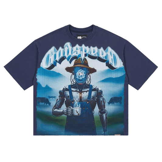 GodSpeed Aura Farm T-shirt Navy