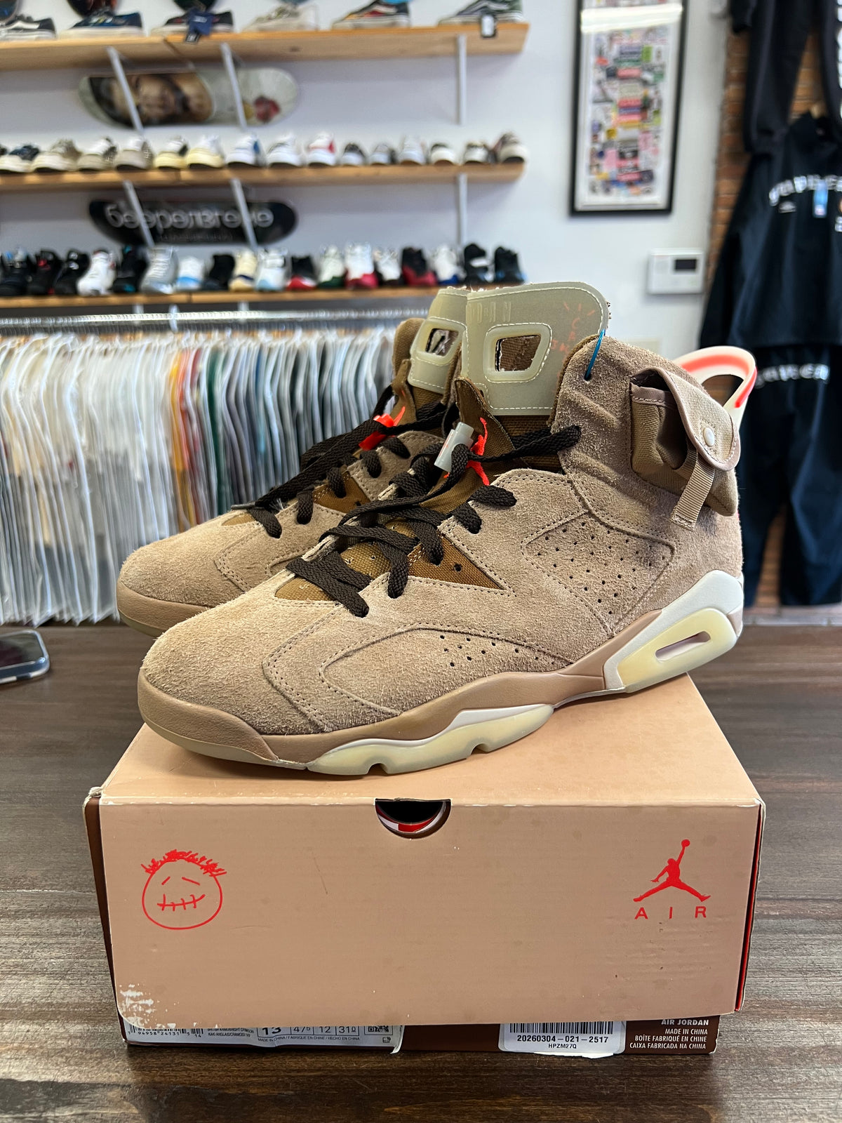 Jordan 6 Retro Travis Scott British Khaki