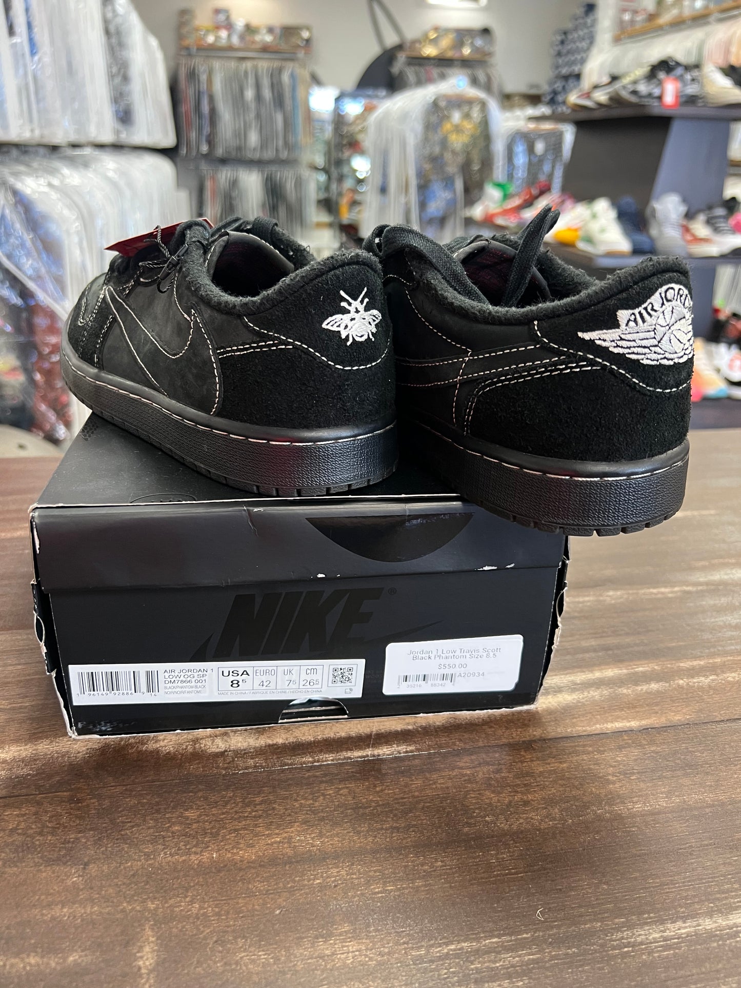 Jordan 1 Low Travis Scott Black Phantom