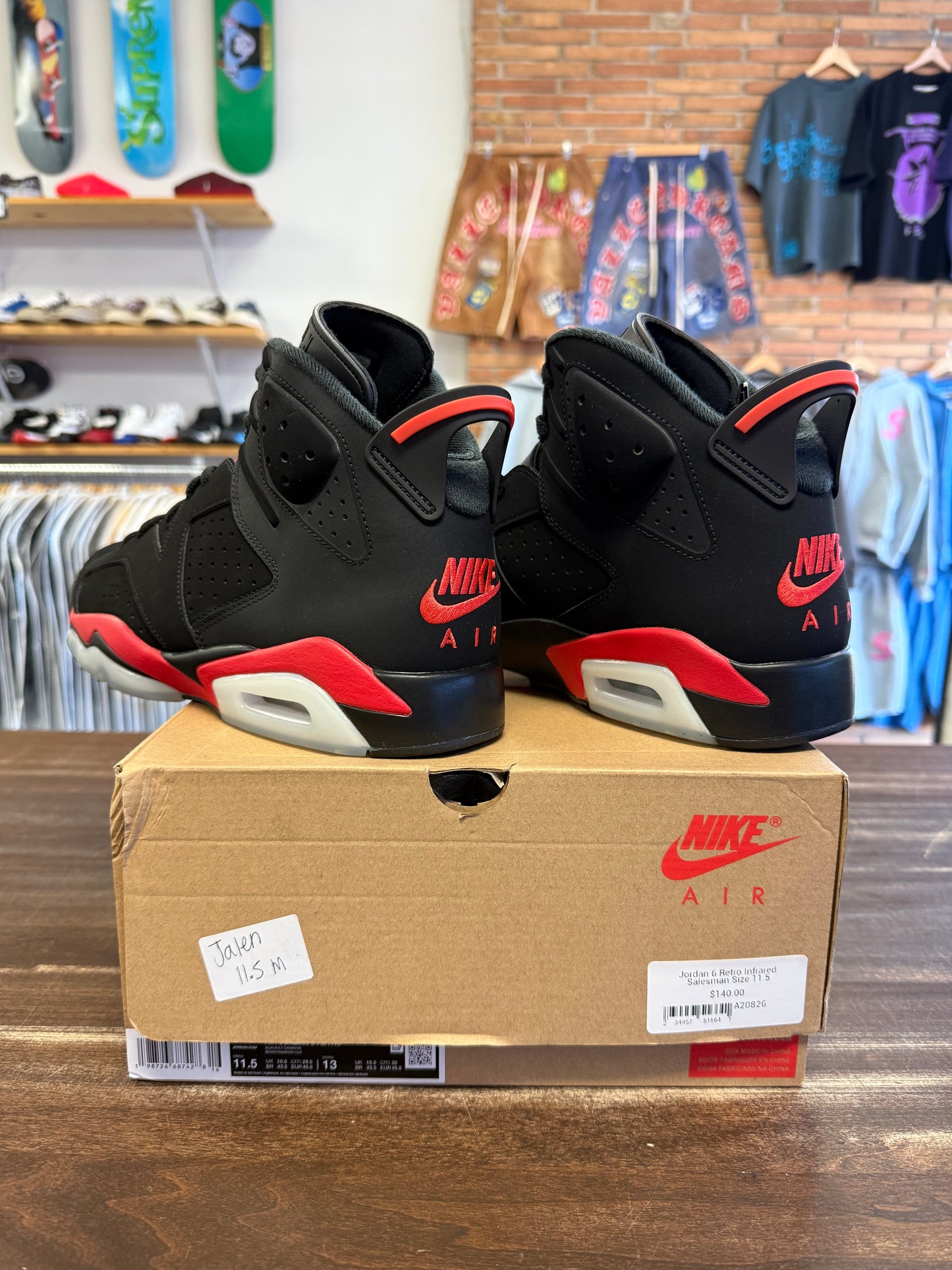Jordan 6 Retro Infrared Salesman