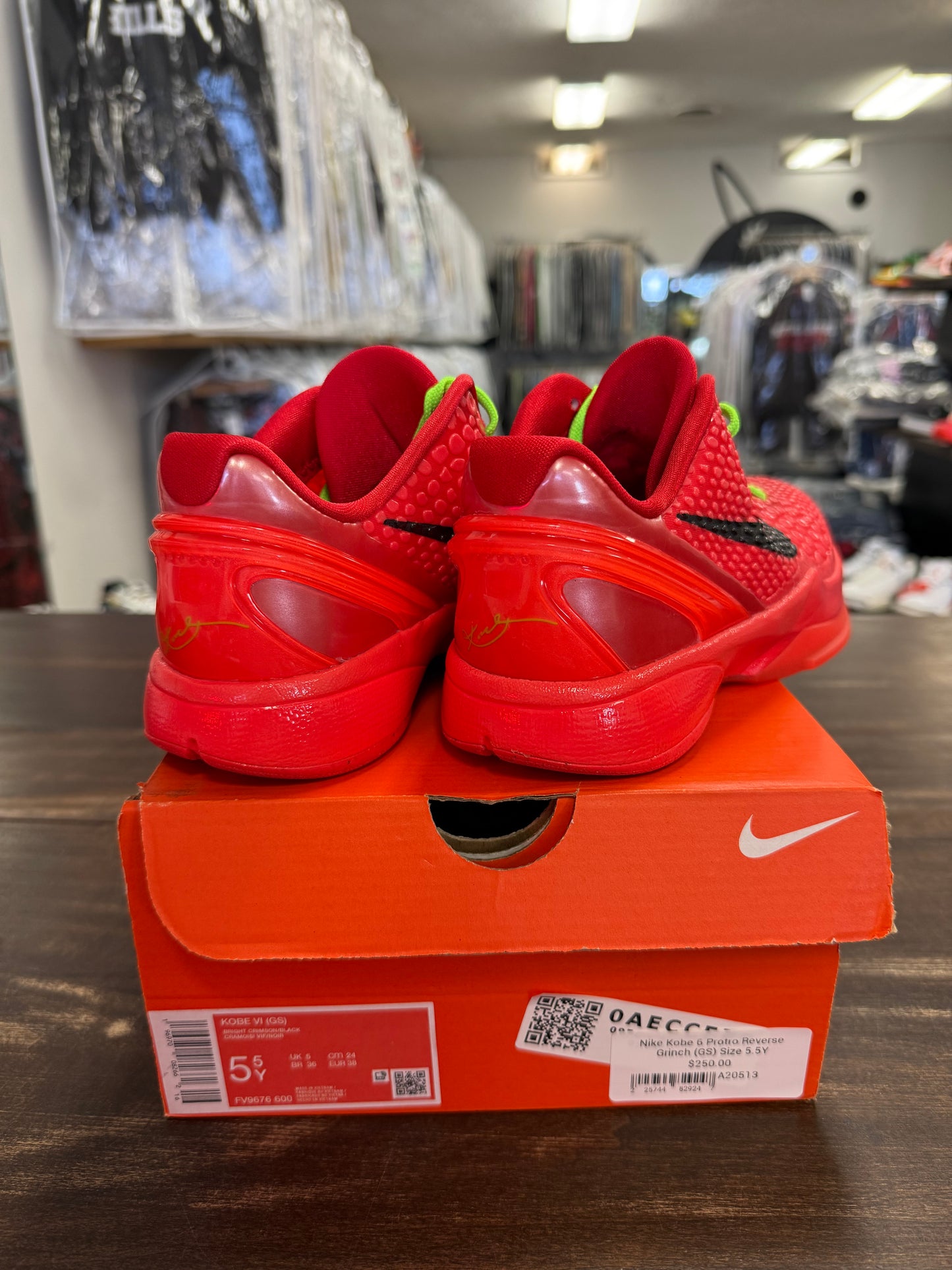 Nike Kobe 6 Protro Reverse Grinch (GS)