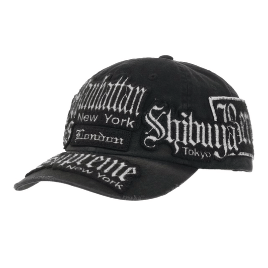 Supreme City Patches 6-Panel Hat Black