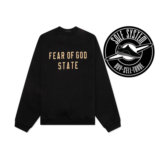 Fear of God Essentials Fleece Crewneck Black