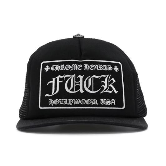 Chrome Hearts FUCK Hollywood Trucker Hat