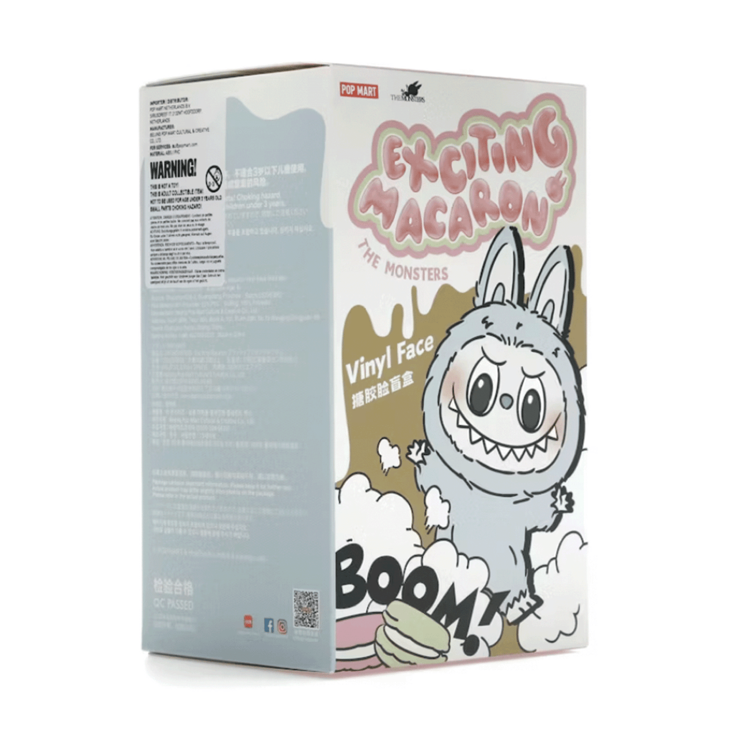 Pop Mart Labubu The Monsters Tasty Macarons Vinyl Plush Pendant Single Blind Box