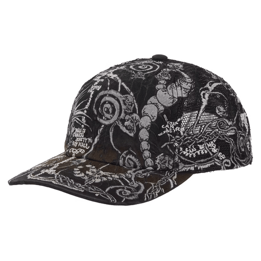 Supreme Wombat Embroidered Mesh Back 6-Panel Black