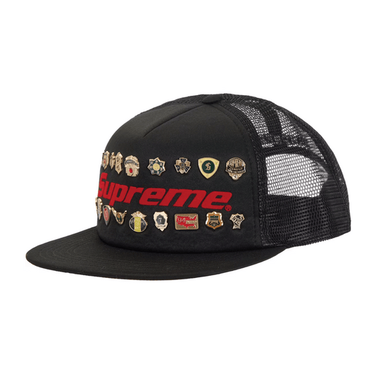 Supreme Pins Mesh Back 5-Panel Black