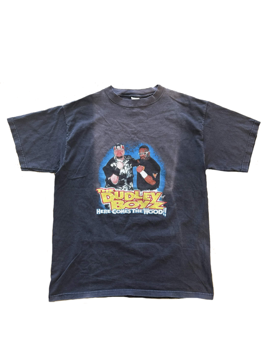 Vintage 90's WWF Dudley Boyz Here Comes The Wood T-Shirt