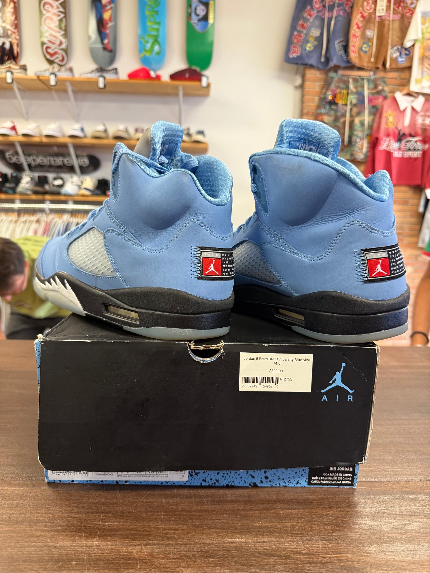 Jordan 5 Retro UNC University Blue