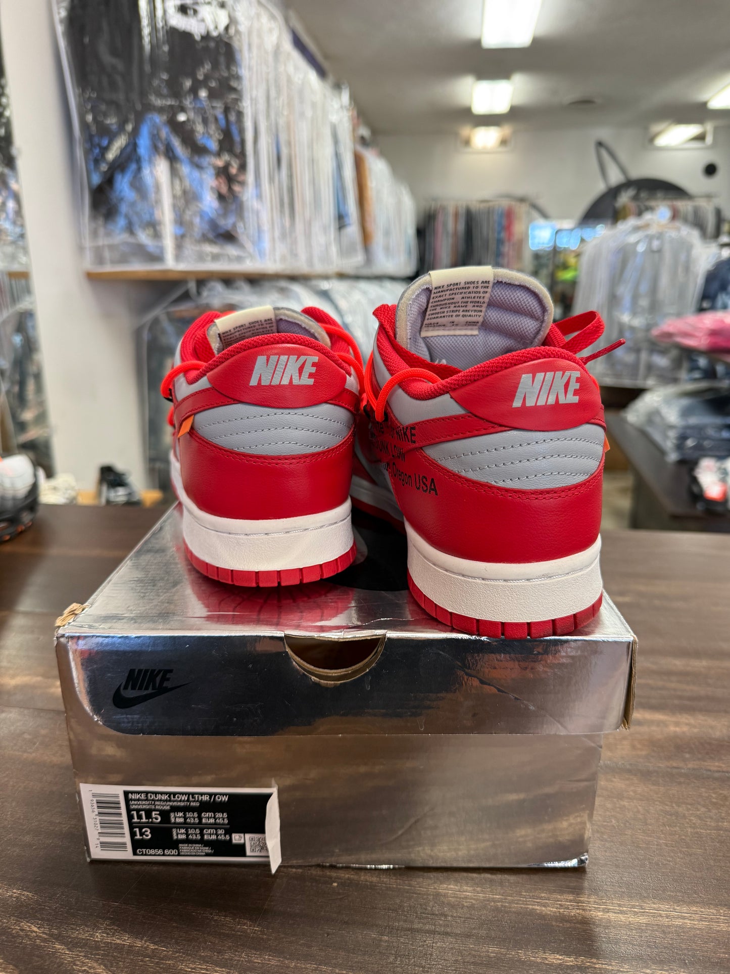 Nike Dunk Low Off-White University Red