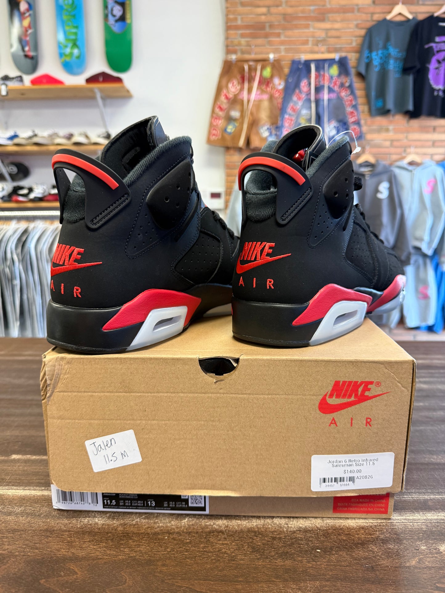 Jordan 6 Retro Infrared Salesman