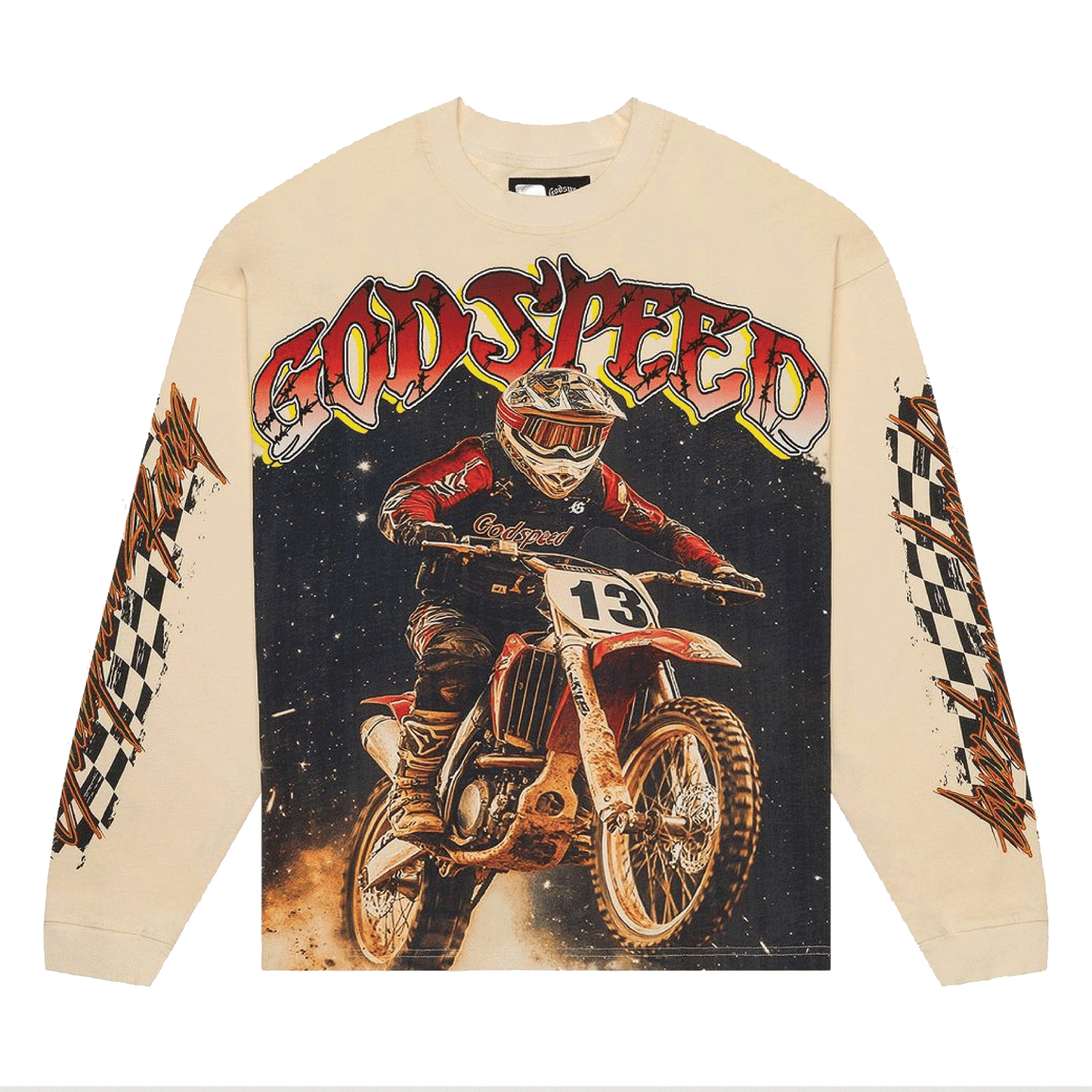 GodSpeed Full Throttle LS T-Shirt Bone