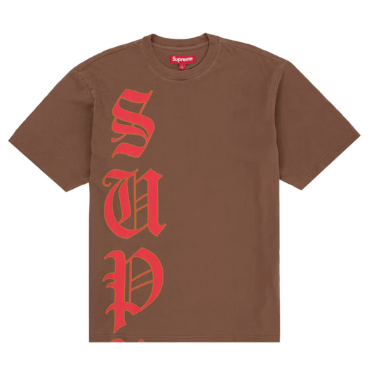 Supreme Cracked Vertical S/S Top Brown