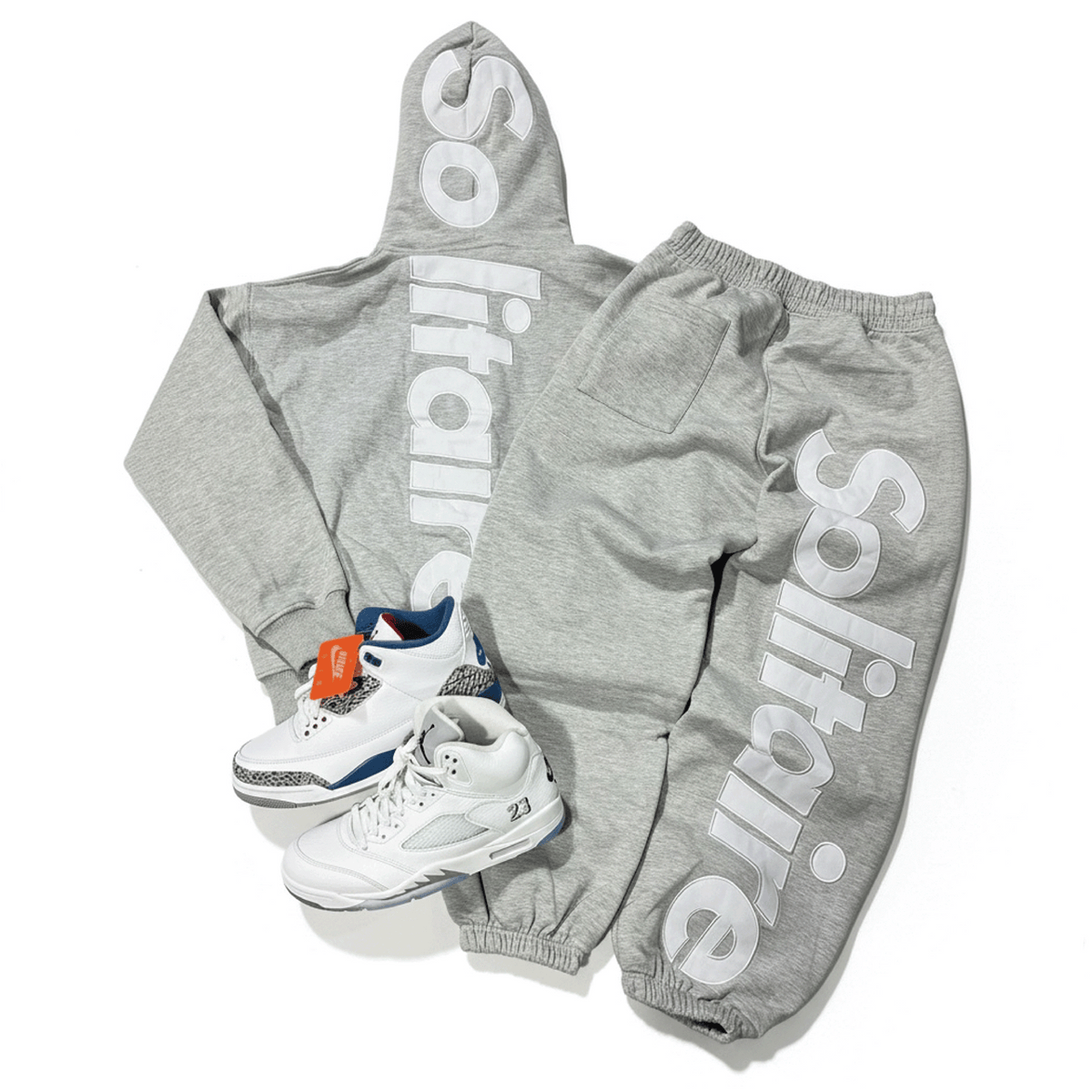 SOLITAIRE SET GREY/WHITE