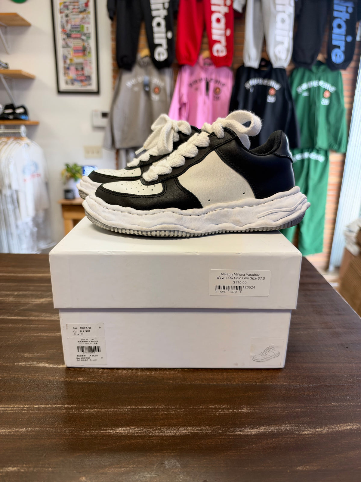 Maison Mihara Yasuhiro Wayne OG Sole Low White Black
