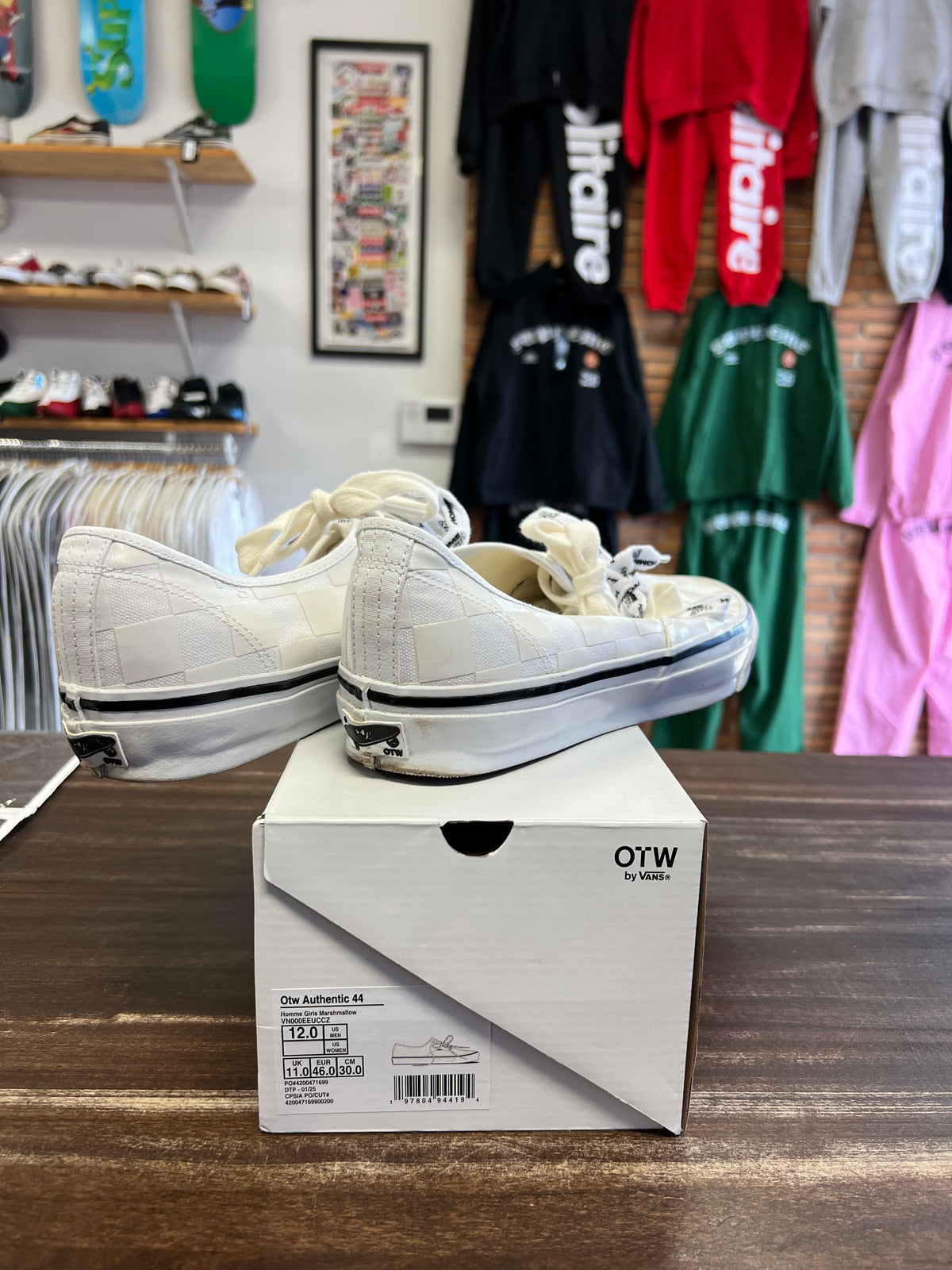 Vans OTW Authentic 44 HommeGirls White Grey