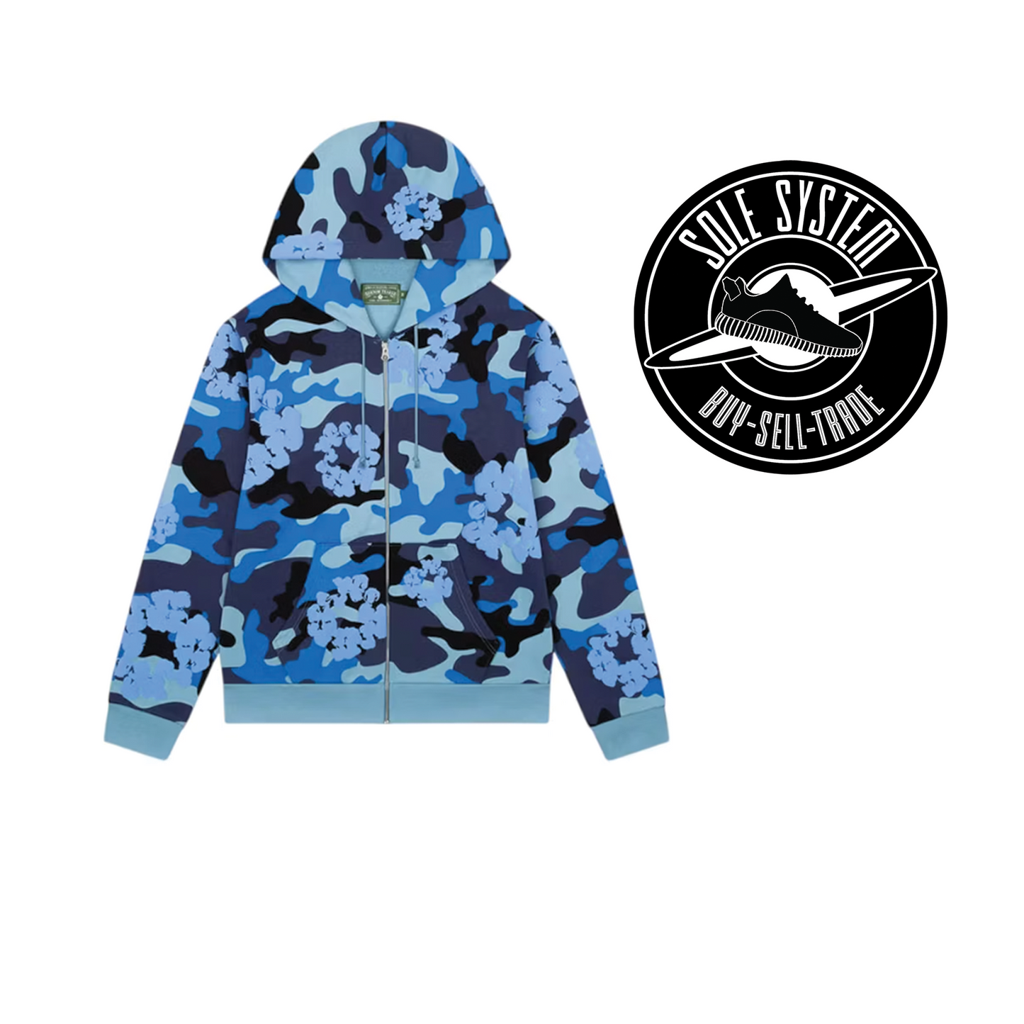 Denim Tears Cotton Wreath Zip Blue Camo