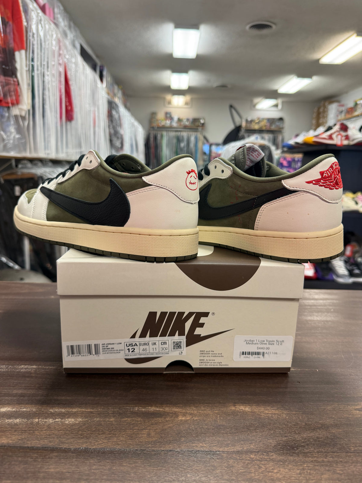 Jordan 1 Low Travis Scott Medium Olive