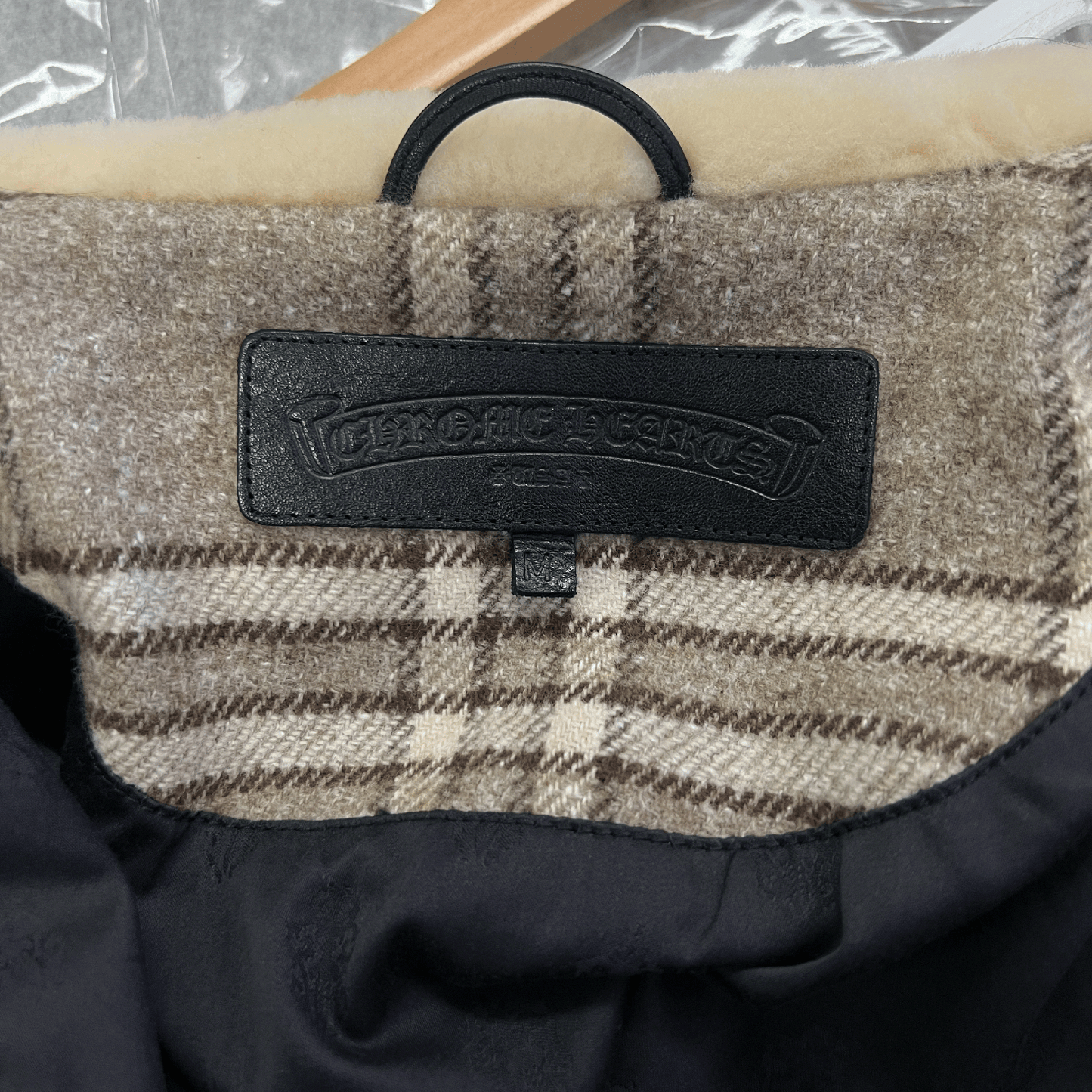 Chrome Hearts Fur Collar Zip Up Jacket