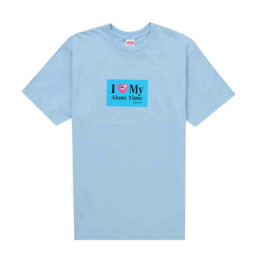 Supreme Alone Time Tee Powder Blue