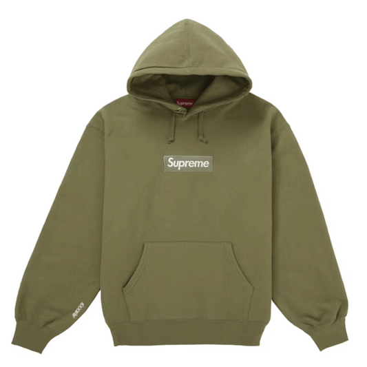 Supreme Box Logo Hoodie Light Olive