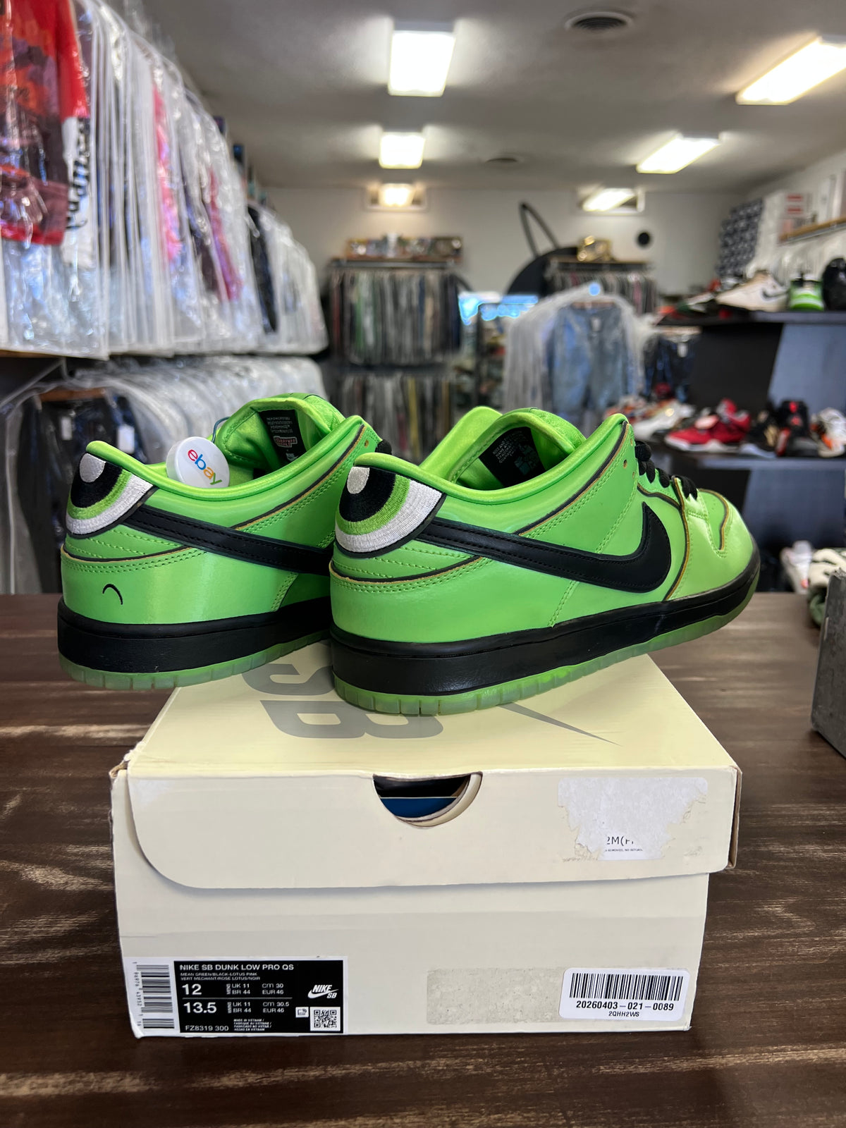 Nike SB Dunk Low The Powerpuff Girls Buttercup