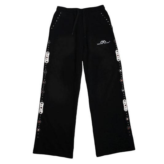 Japanese Sorrows Black Embellished Sweats
