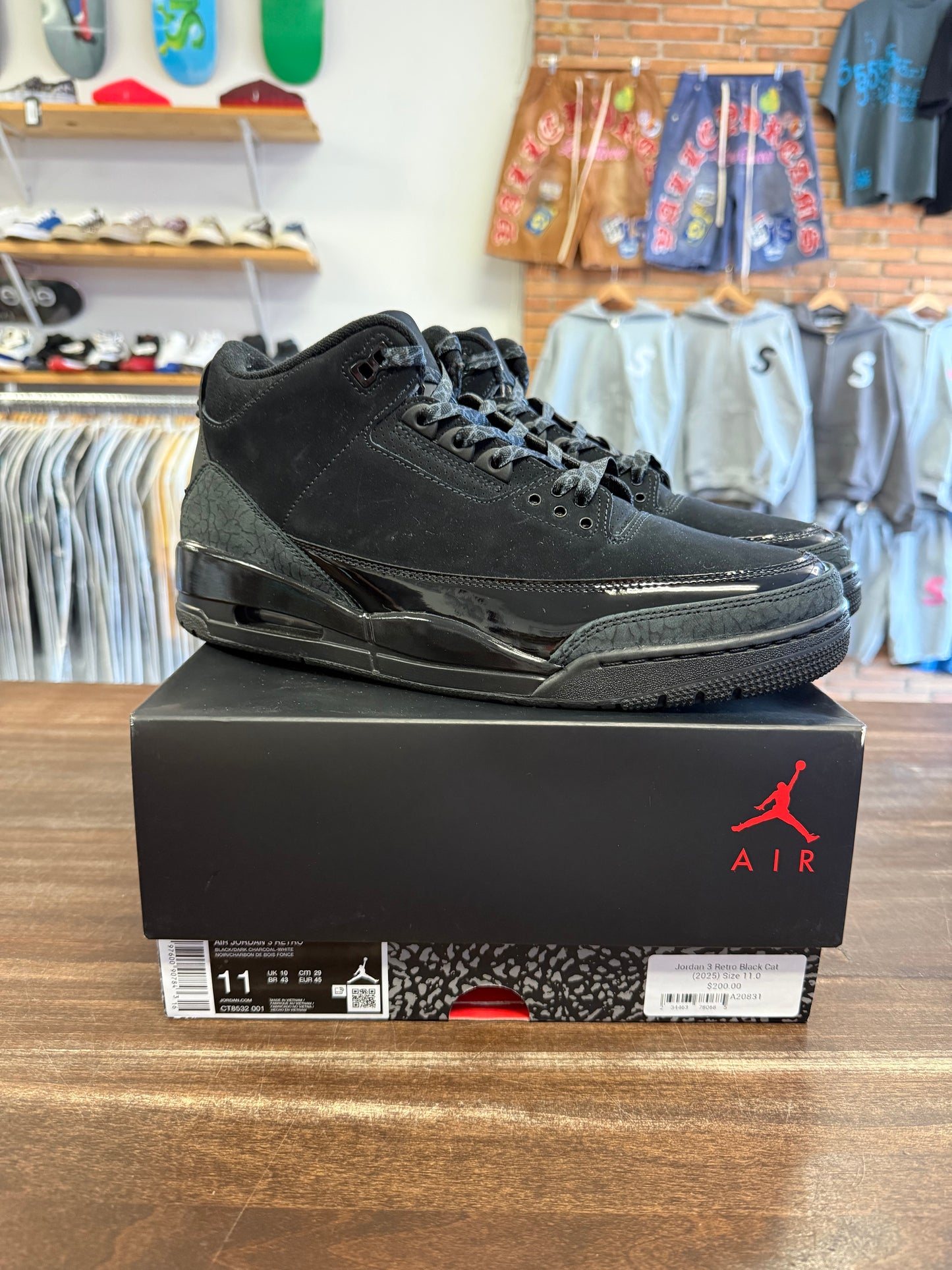 Jordan 3 Retro Black Cat (2025)