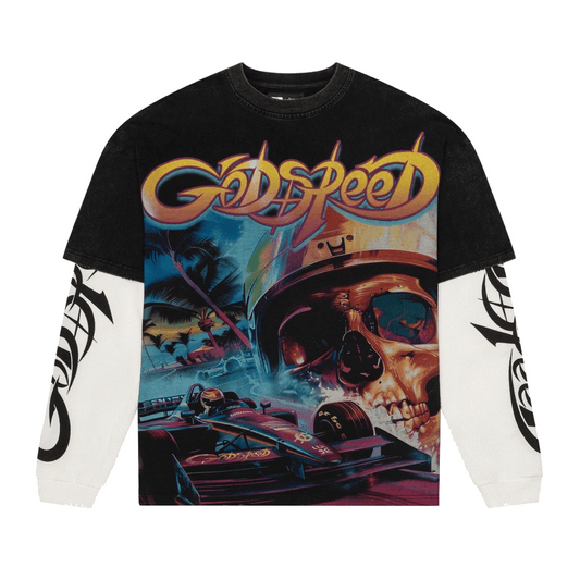 GodSpeed F1 Dreams Layered T-Shirt Black