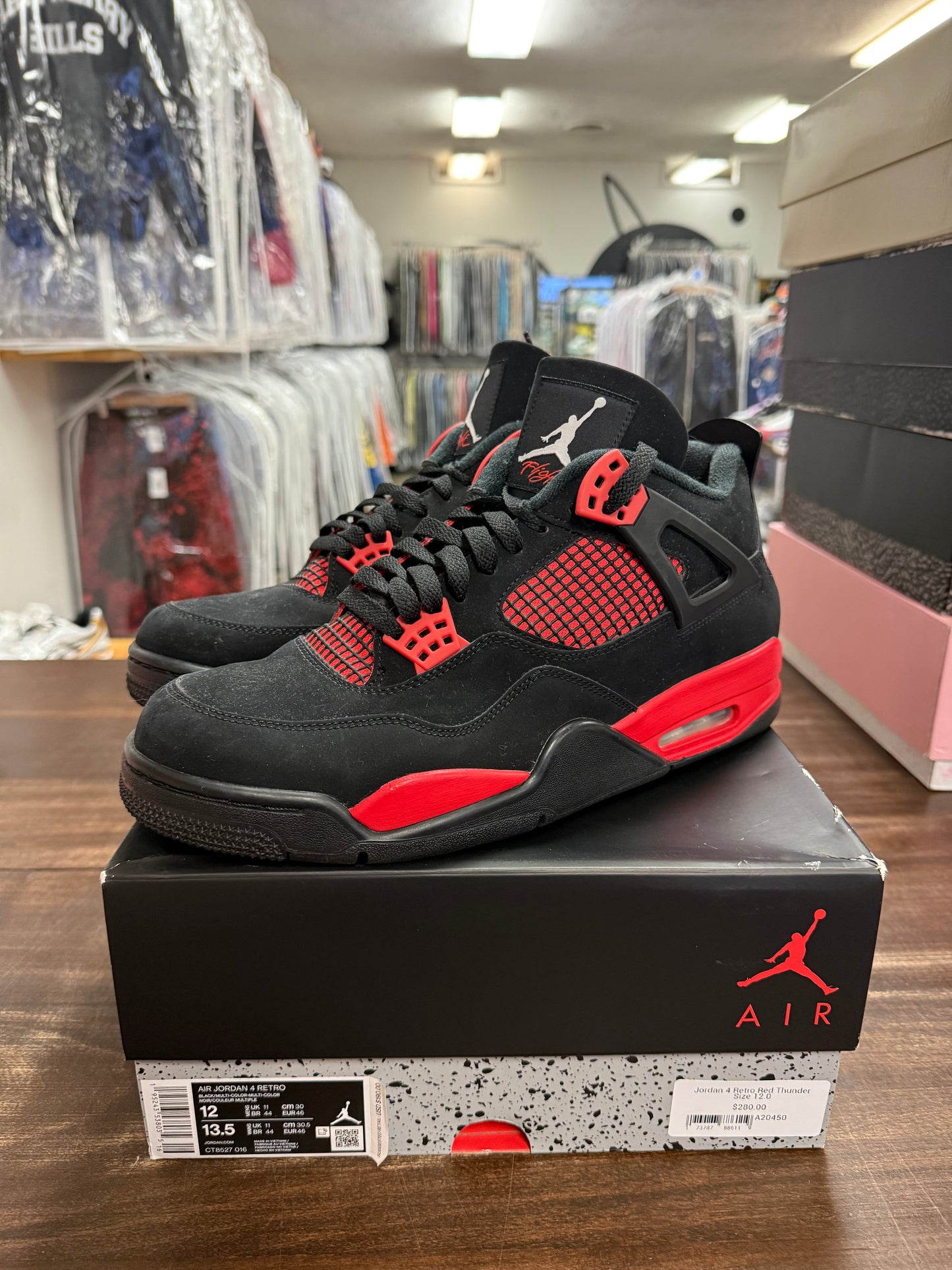 Jordan 4 Retro Red Thunder