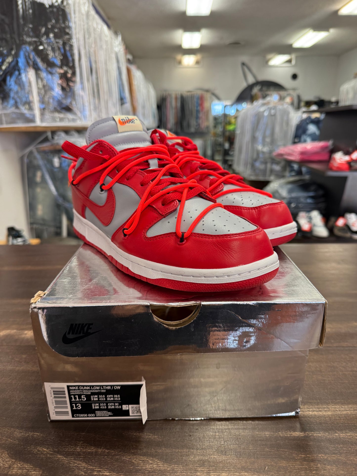 Nike Dunk Low Off-White University Red
