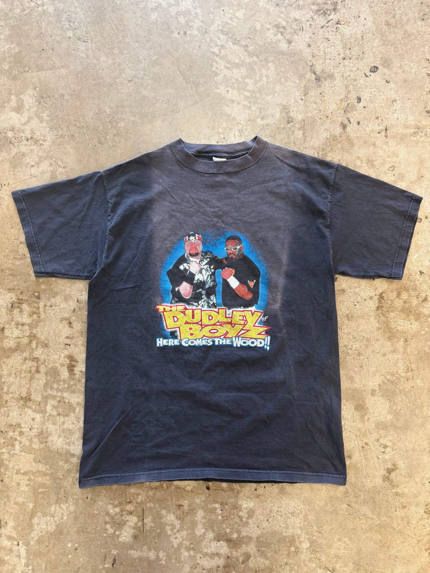 Vintage 90's WWF Dudley Boyz Here Comes The Wood T-Shirt
