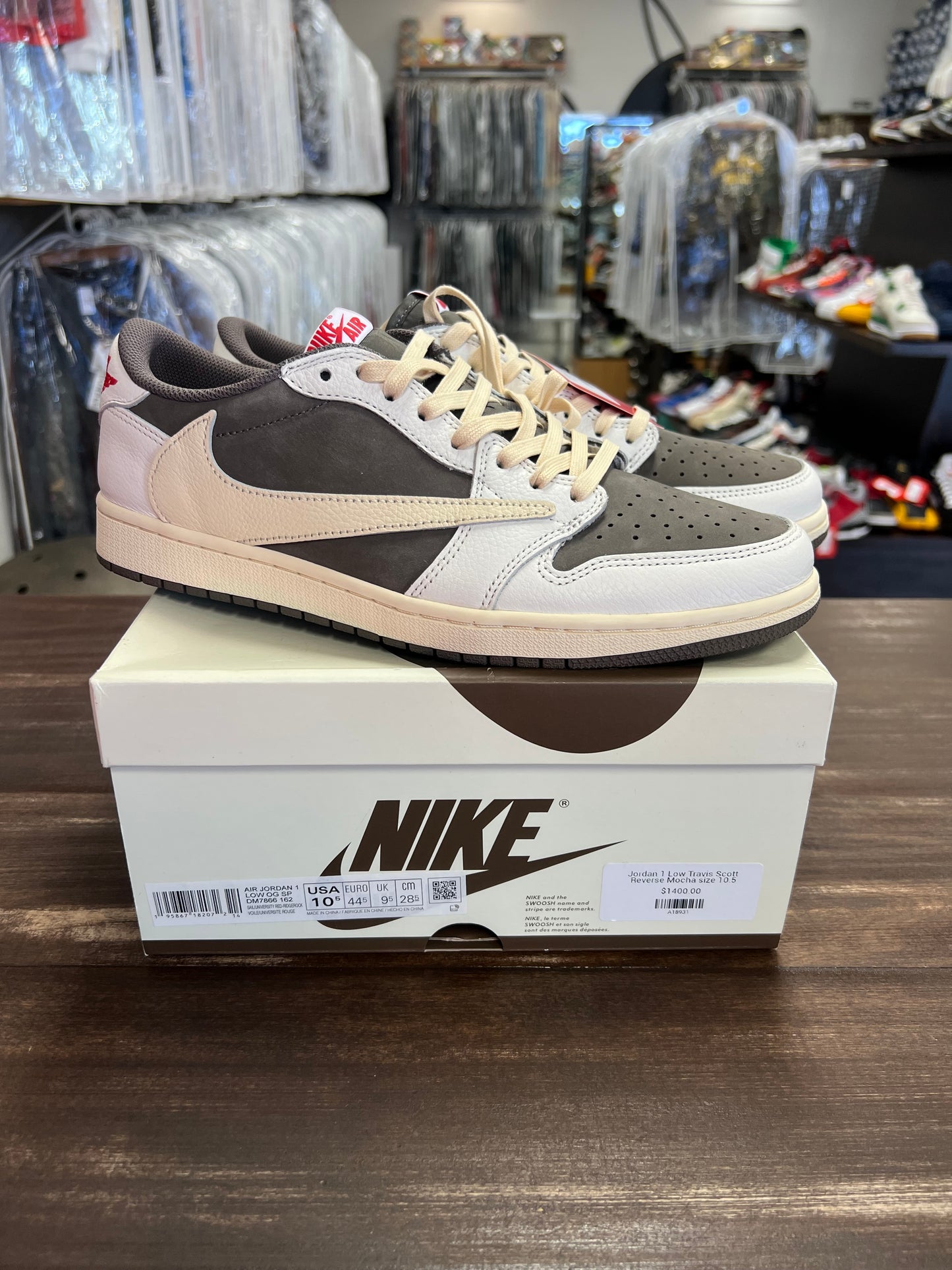 Jordan 1 Retro Low OG SP Travis Scott Reverse Mocha
