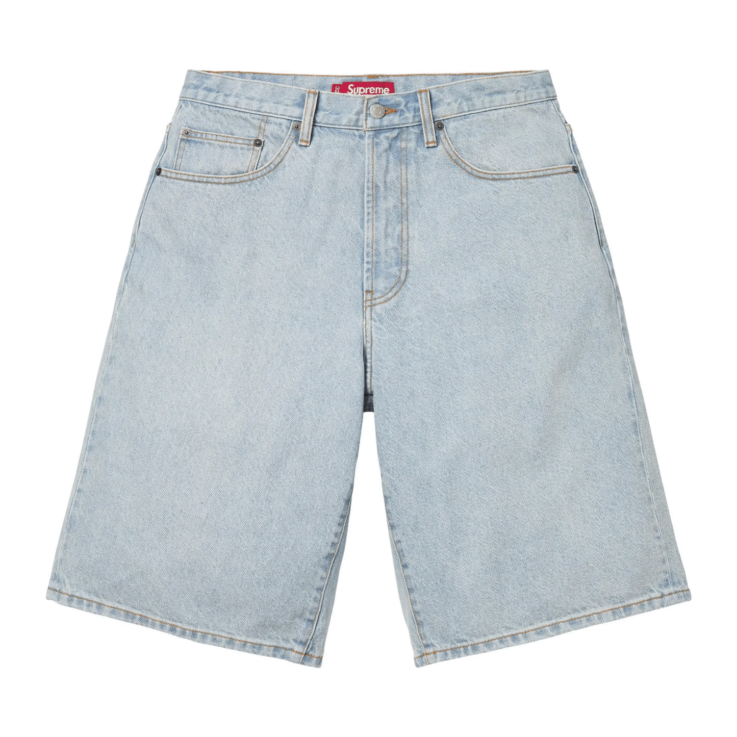 Supreme Baggy Denim Short Light Washed Indigo