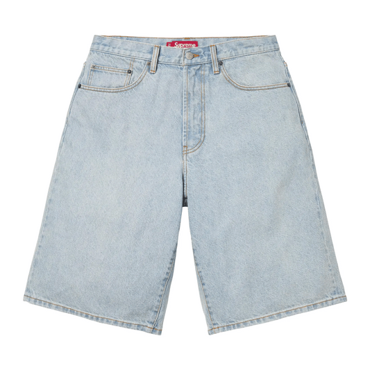 Supreme Baggy Denim Short Light Washed Indigo
