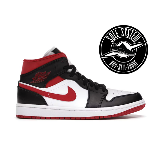 Jordan 1 Mid Gym Red Black White