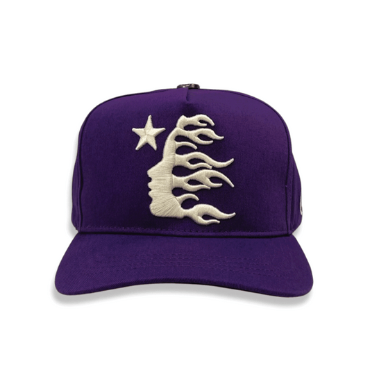 Hellstar OG Logo Snapback Hat Purple