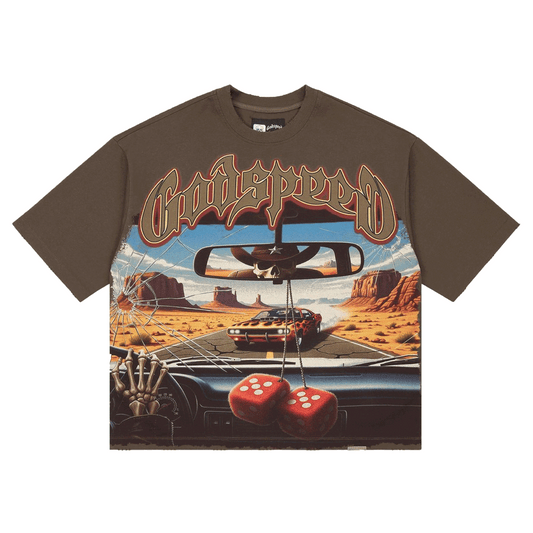 GODSPEED ON THE RUN II T-Shirt Brown